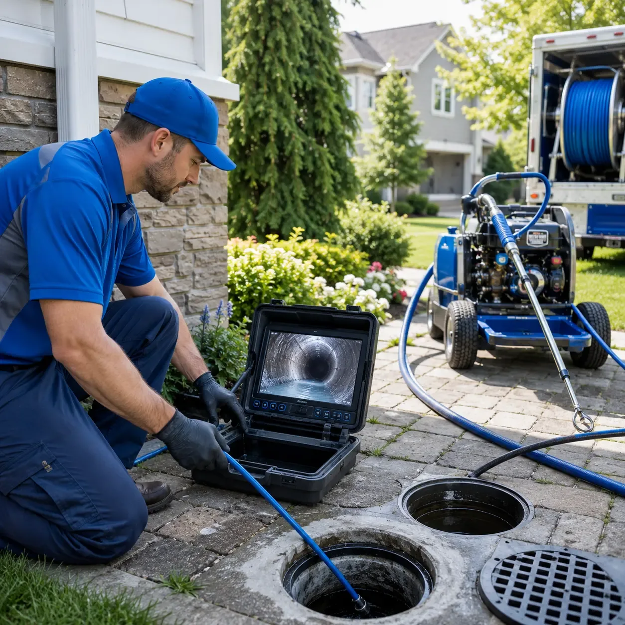 Outdoor drain cleaning professionals serving New Wilmington, PA